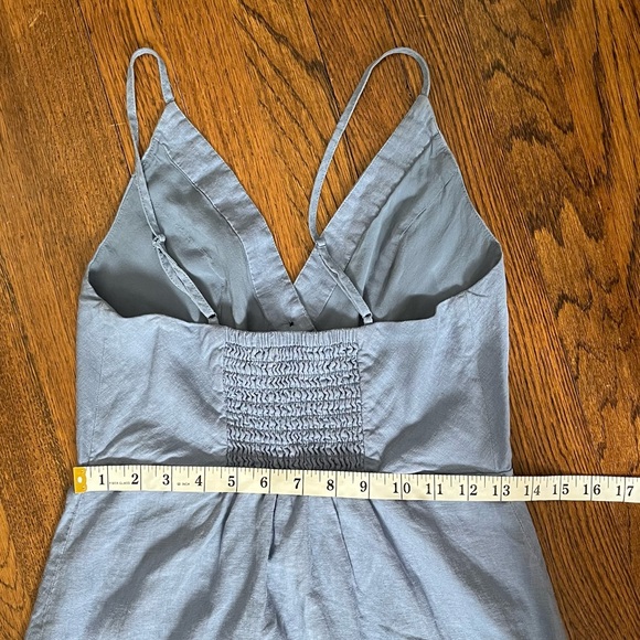 Urban Outfitters Vintage blue linen button down dress size Medium - Picture 13 of 16